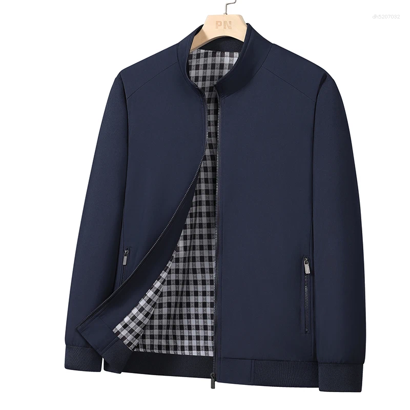 Jacket For Men Spring Autumn Plus Size Windbreaker Man Business Big Middle-Aged Coat Outwear 6XL 7XL Clothing