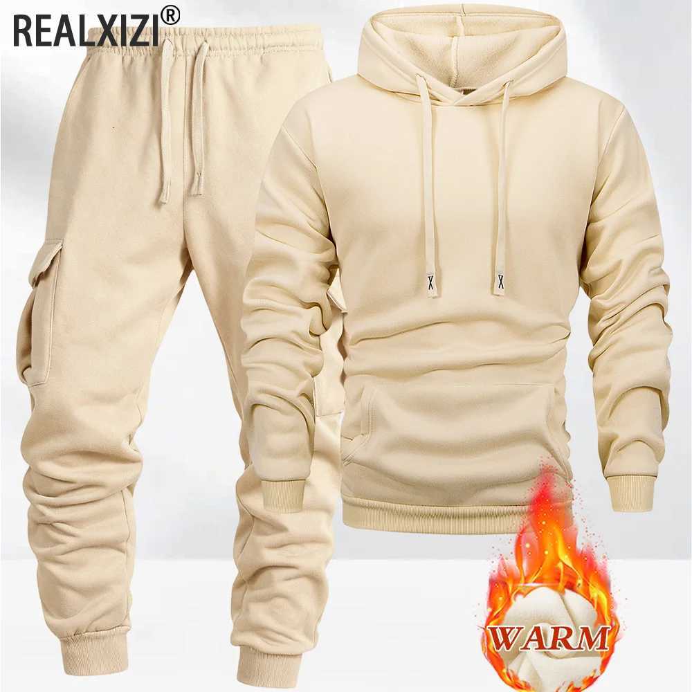 Tracksuits 2025 Autumn/Winter Men's Men's jogging Fitness sportswear Set Fashionable Casual Long-sleeved Sweatshirt + Casual Pants 2-piece