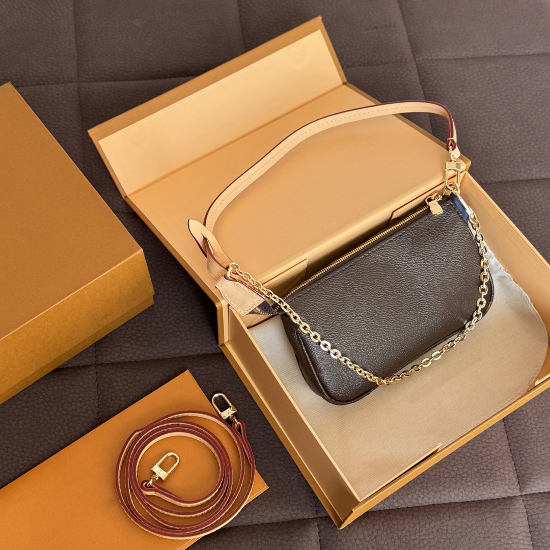 Sac de créateur de luxe Mini Pochette Accessoires Femmes Chaîne Sacs à bandoulière Bourse Lady Fourre-tout Design élégant Lettre Sac à main en cu