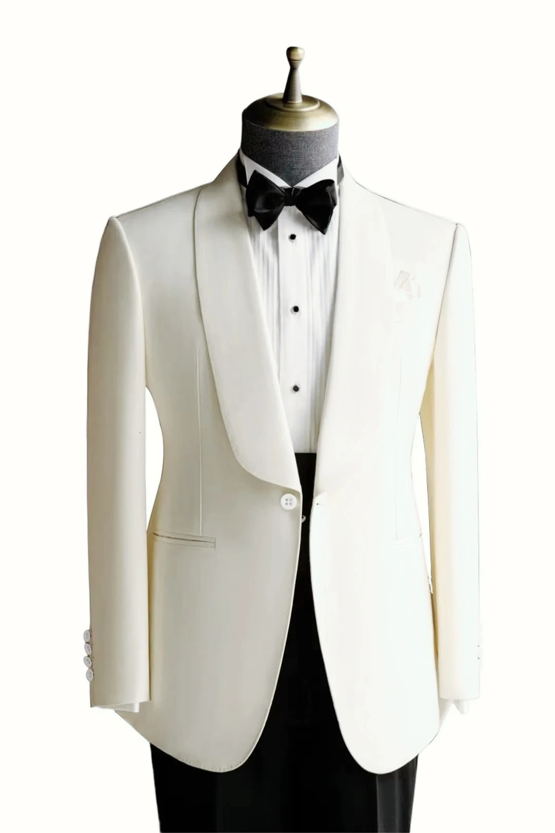 1 pezzo formale da sposa business cappotto top uomo monopetto scialle bavero giacca smart casual slim fit blazer per il ballo di fine anno 260921