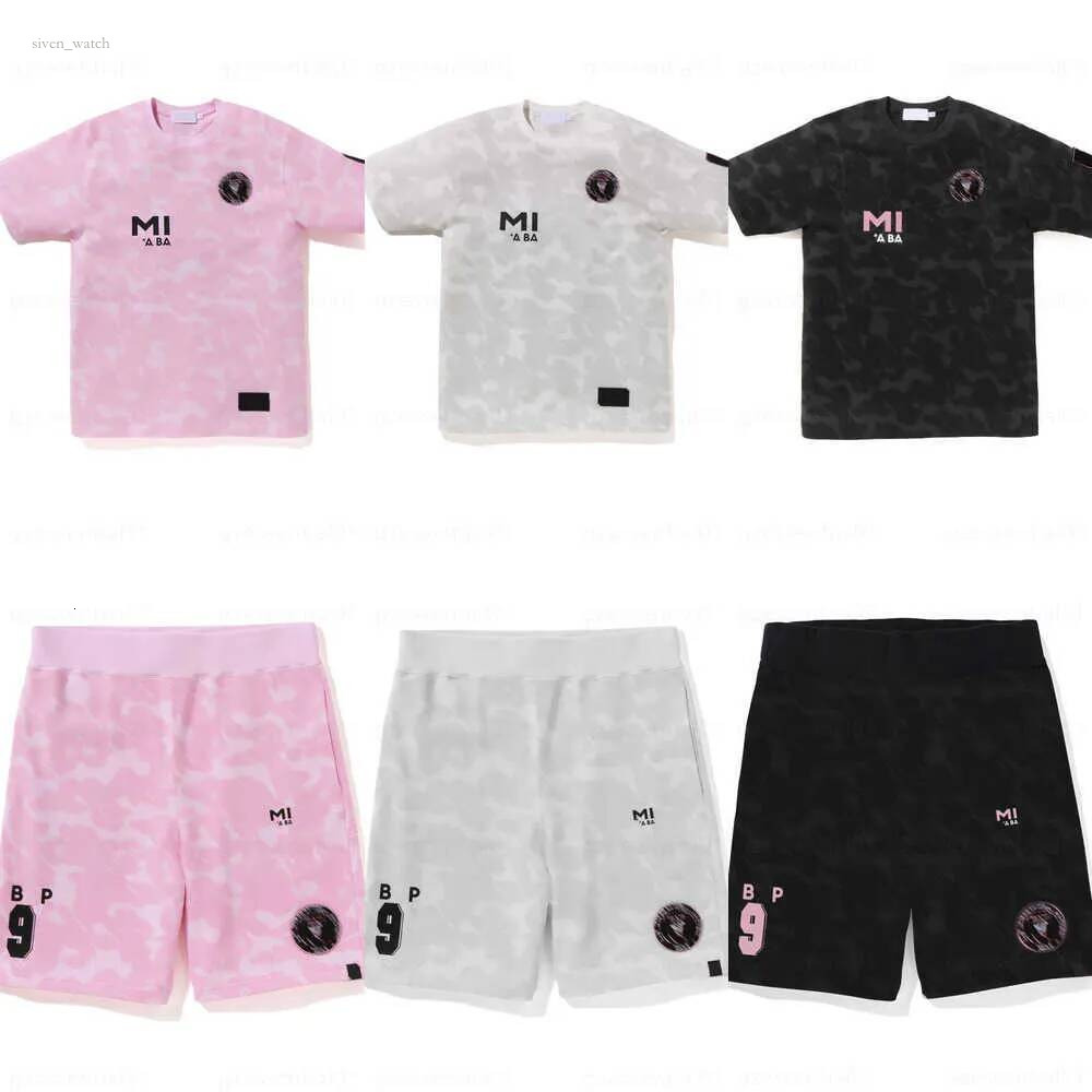 bapr shirt summer casual bapw shorts for men and women couples sports camouflage 3 colors fabric knee length daily outfit fashion loose designer men