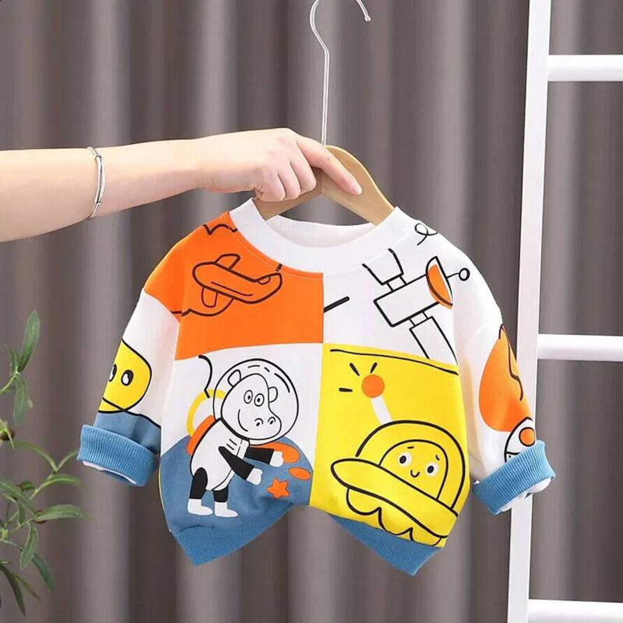 Boys Hoodie Spring Autumn Cartoon Cotton Printe Hoodies Ren S Casual hooded Tshirt Sportswear Infant Clothing 05 Years Sweatshirt xy9