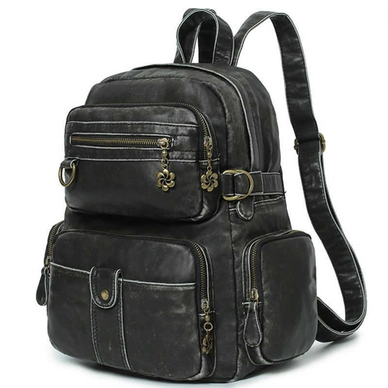 Zaino Angelkiss da donna Zaino stile borsa Zaino da viaggio moda Designer femminile Donna Borse a tracolla da viaggio antifurto in pelle PU H260922