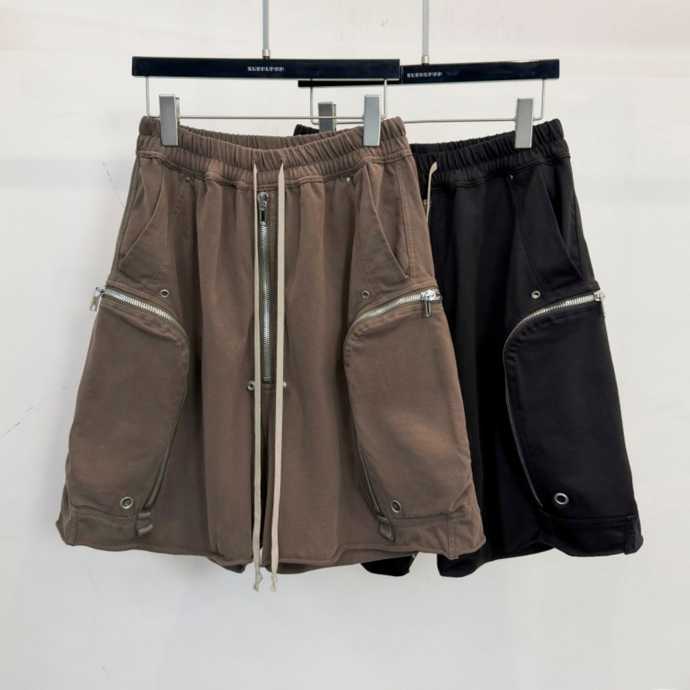 Dark Wind Men's Tooling Shorts American Retro Drawstring Loose Five Point Pants Trendy Brand Summer Ruffian Handsome Casual Pants