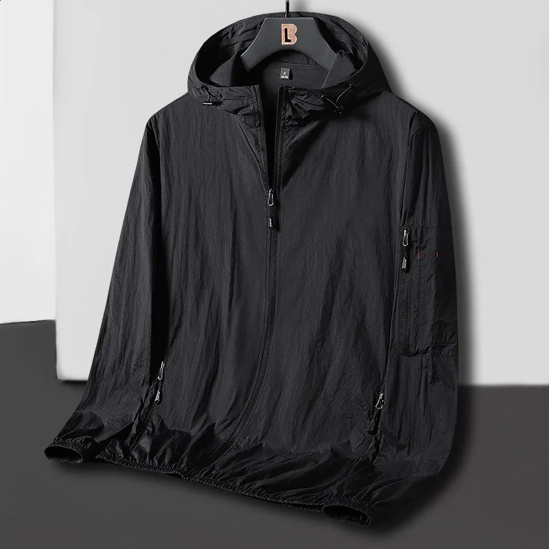 Summer Men Casual Camping Windbreaker Quick Dry Hiking Fishing Jacket Trekking Climbing Coat Sun Protection Jacket Gym Clothing 260921