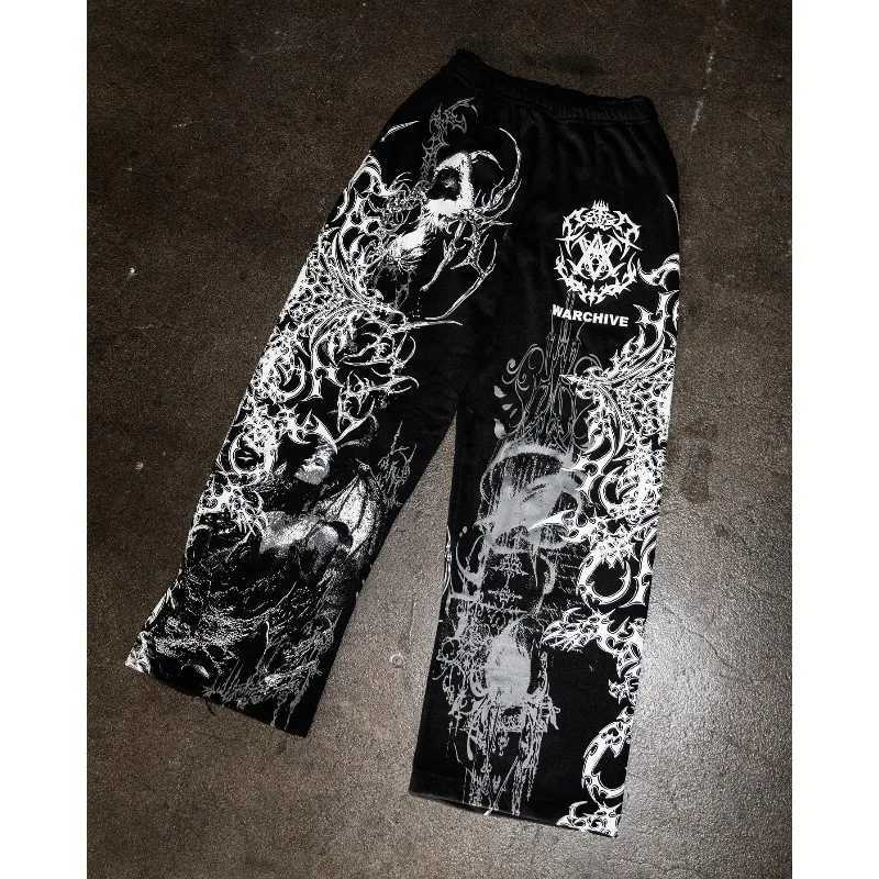 2026 High Strt Pants Men Fashion Y2K Sweatpants New Harajuku Hip-Hop Trousers Spring Summer Printed Strtwear Wide-leg Pants Q260922