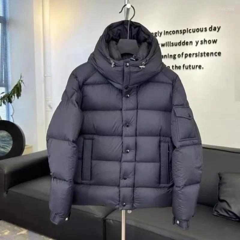 Men's Down Fluffy Warmth White Duck Coats For MEN High-end Casual Detachable Hooded Winter WOMEN Jacket Size S-5XL