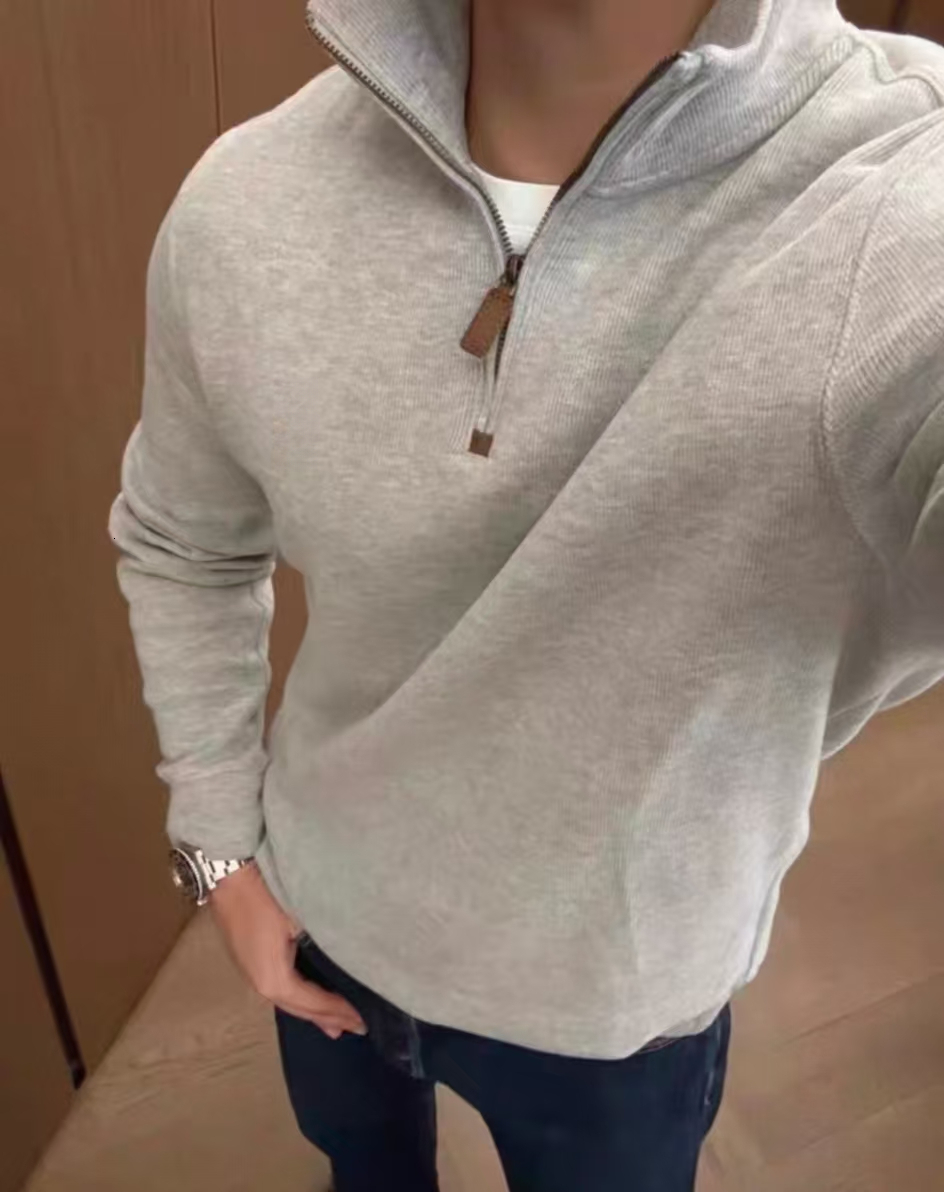 polo sweater men quarter zip designer knit sweaters mens over uomo half zipper luxury casual small horser jumper autumn wool women hoodie chandail c