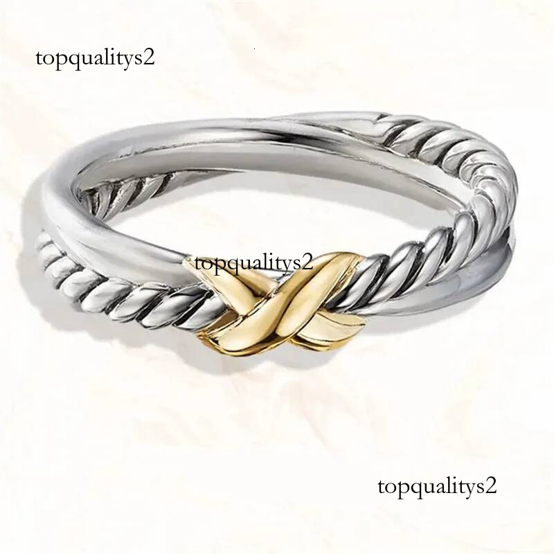 DY Ring Designer Luxury Brand High Quality Premium Retro Davidness Yurmaness Rings Men Women Vintage Fashionable Trendy Exquisite Elegant Yurmannn B