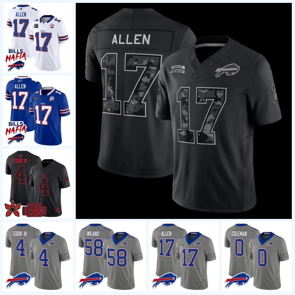 Buffalo Billss 2026 Salute to Service Nickel City Football Jerseys Josh Allen James Cook III Keon Coleman DJ Moore Khalil Shakir Dalton Kincaid Hoec