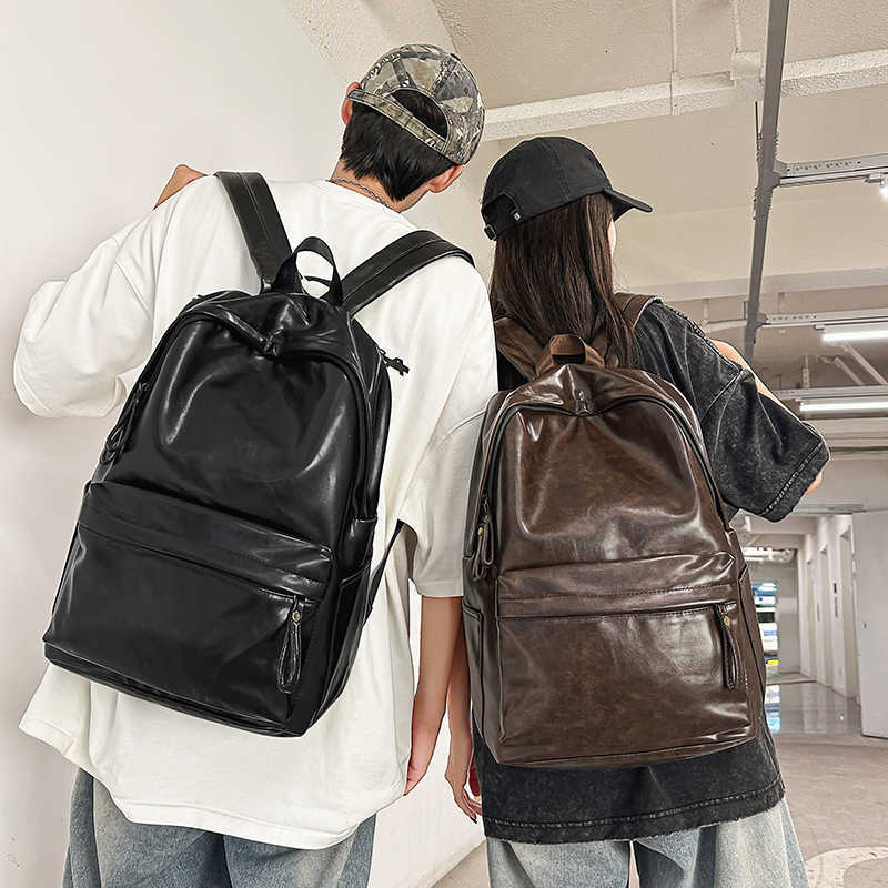 Backpack 2026 Women Backpack Style High Quality Female Soft PU Leather School Bag For Teenage Travel Double Shoulder Bags H260922