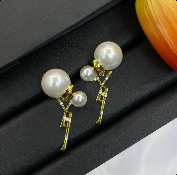 Fashion Titanium Steel Designer Earrings Letter Stud Woman Gold Earring Jewelry Accessories Birthday Christmas Gifts