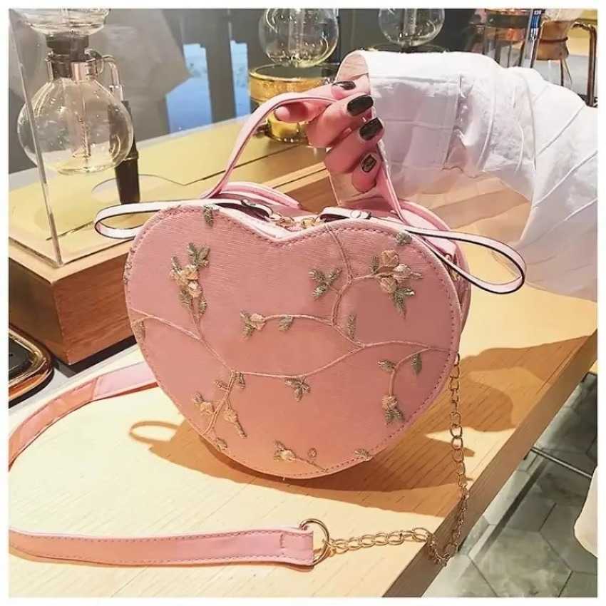 Pcs 1 Cross Women Body PU Leather Shoulder Bag Leisure Spring Summer Heart-shaped Handbag Crossbody Bags Zipper H260922