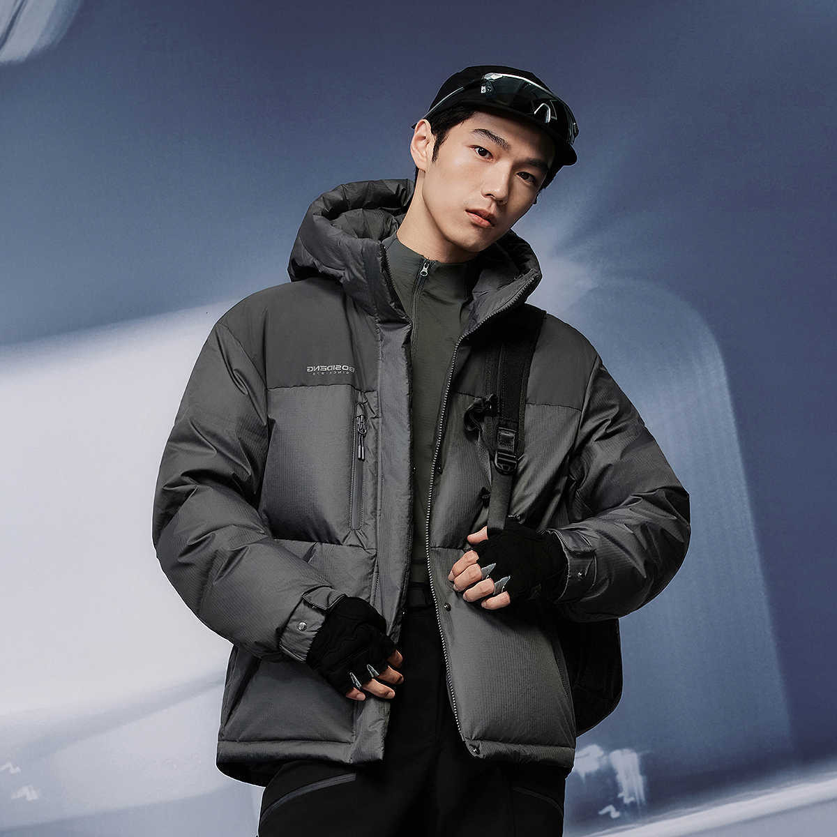 Men Men's Down Parkas Bosiden Winter Warm Waterproof Hooded Down Jacket Windproof Stand Collar Zipper Pockets Adjustable Cuffs C260922
