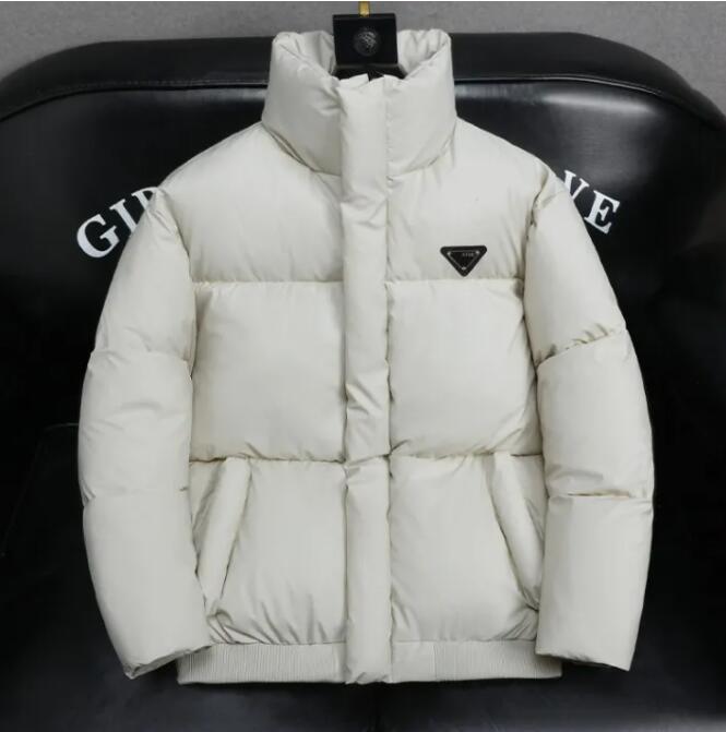 mens down jacket winter vintage cotton leather Puffer Jackets man designer jacket Loose and casual thickening Triangle Brand Logo coat