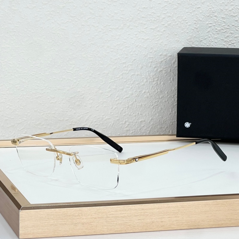 Luxury Eyewear MB0279O Rimless Optical Eyeglasses Frame Top Quality For Men Women Metal Square Glasses Business Designer Sunglasses With Original Bo