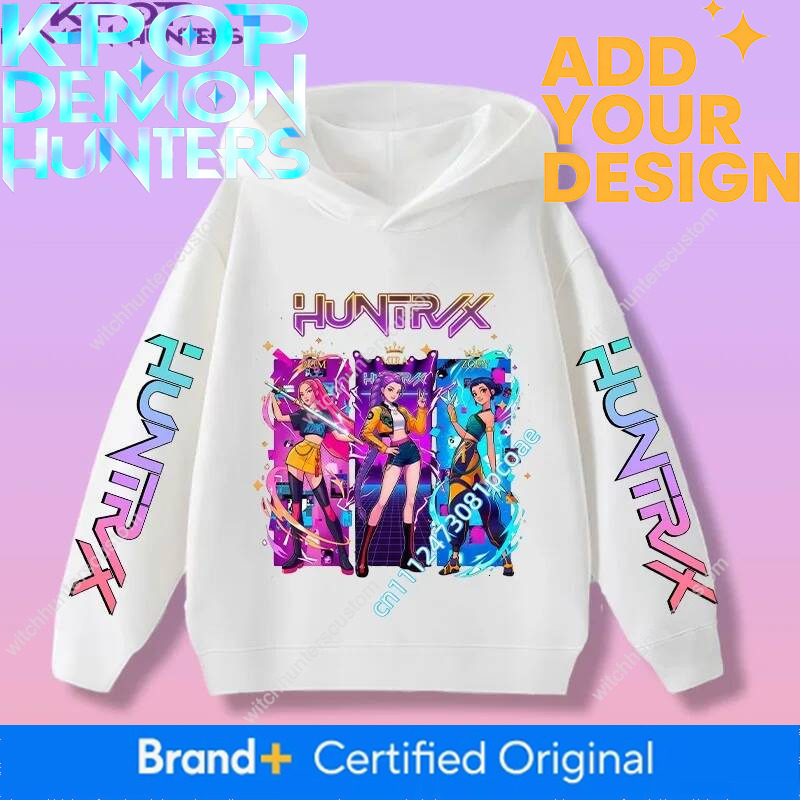2026 Fall and Winter New Cute Fashion Hoodie KPOP Demon Hunters Children's Clothes Girls' Sweatshirt 5c