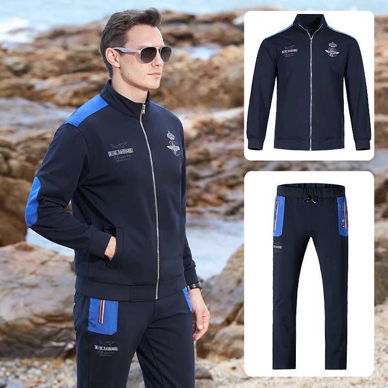 New Men's Men Tracksuits Tracksuit Top Quality Sport wear Setting Men Jogging Suit 2pieces Basball Fashion Casual Style Jumping runing Big size