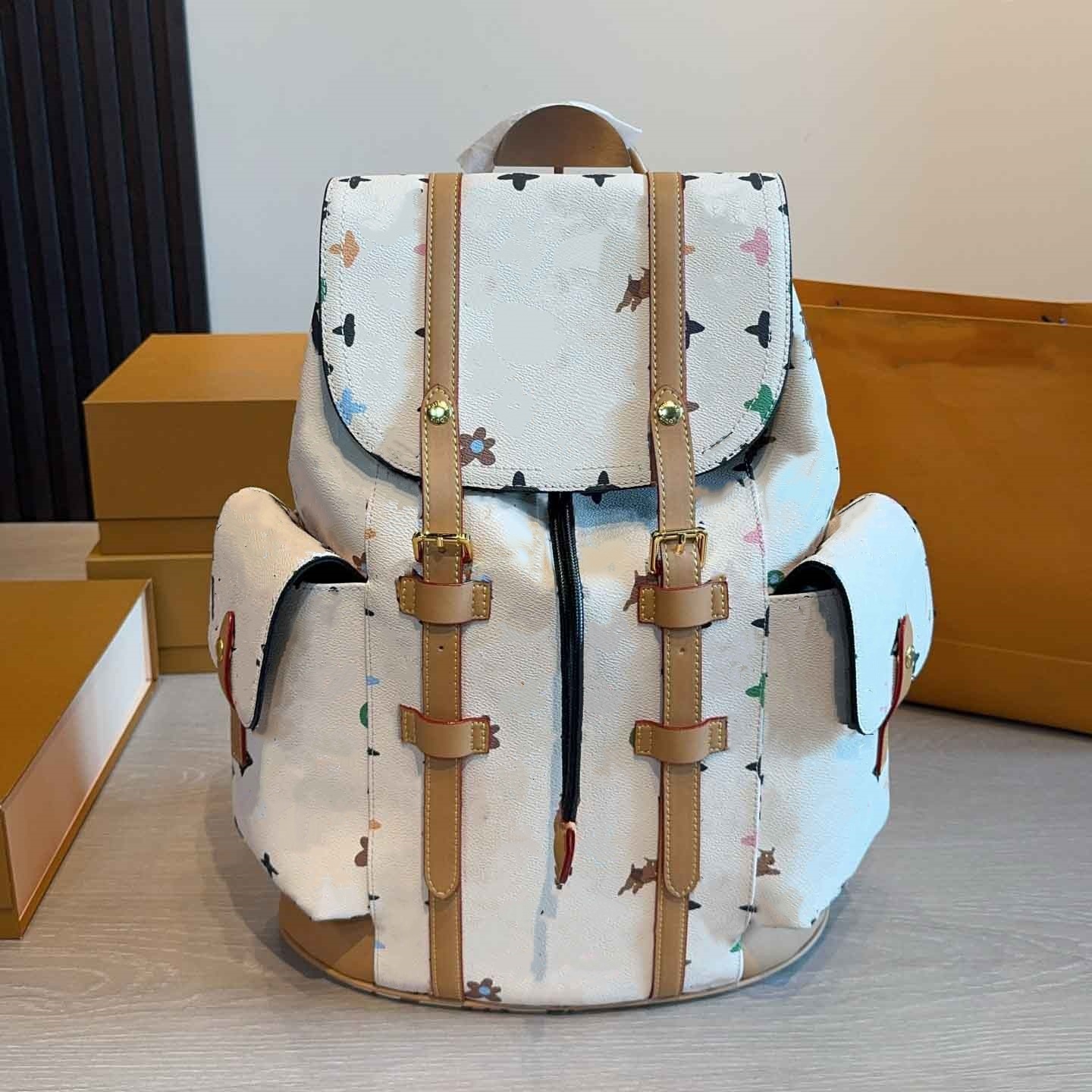 2026 Mens Luxurys Designer Zaini Borsa in pelle Borsa a tracolla Zaino di lusso Borsa da viaggio per esterni Zaini da viaggio per vacanze a breve di