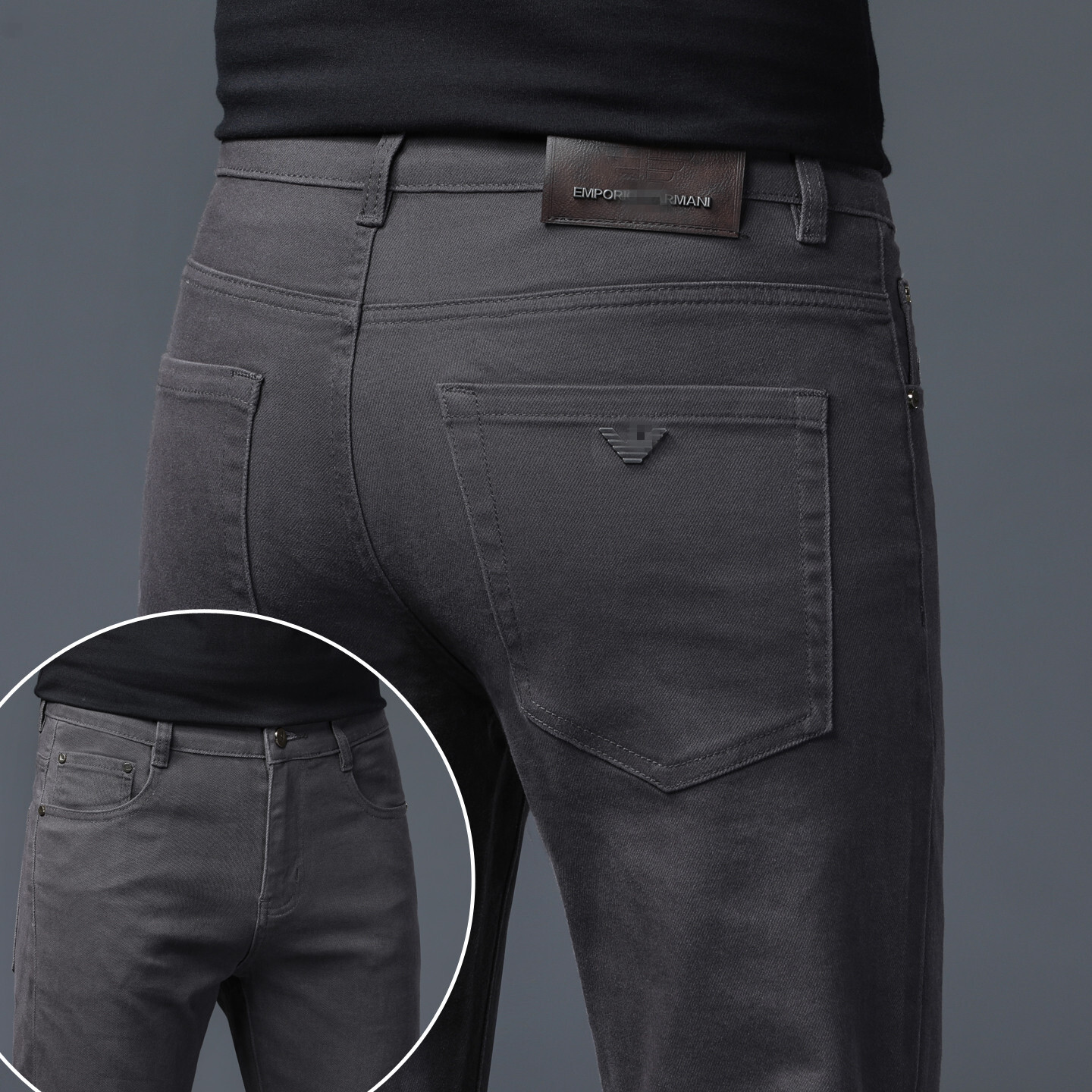 Designer Autumn New Collection: Men's Slim-Fit, Slightly Tapered, Stretch Denim Jeans A Lightweight, Luxurious, Fashionable, 95be