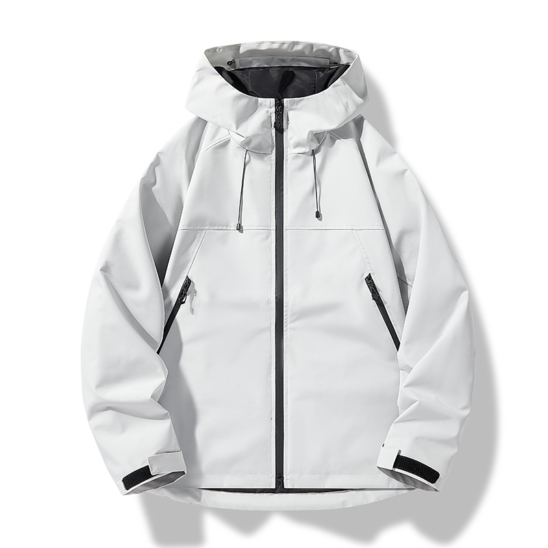 Spring Autumn Men's Casual Jackets Sports Windproof Waterproof Hooded Outwear Coats Solid Fashion Zippers Outdoor Couple Jacket J260922