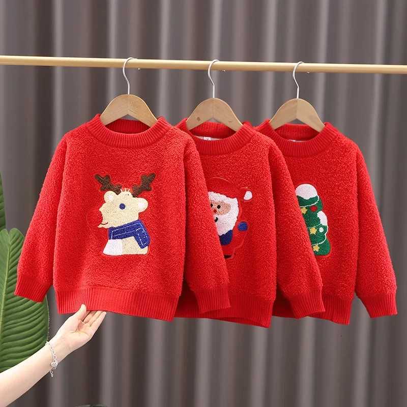 Winter Baby Boys Fleece Pullover Thick Christmas Sweaters Children Warm Pullover Kids Clothes Toddler Girls Cartoon Sweater Cardigan Tops C260921