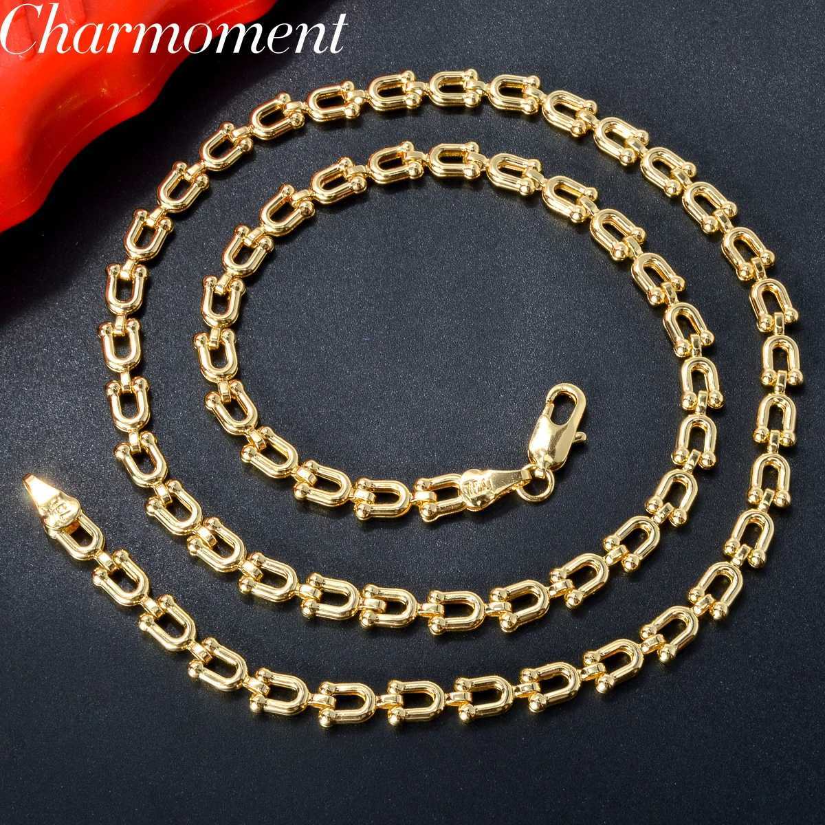 Pendant Necklaces Hiphop Punk Curb Cuban Link Chain Necklace for Statement Women Man Necklace Gold Color Choker Classic Wedding Party Jewelry Gift X