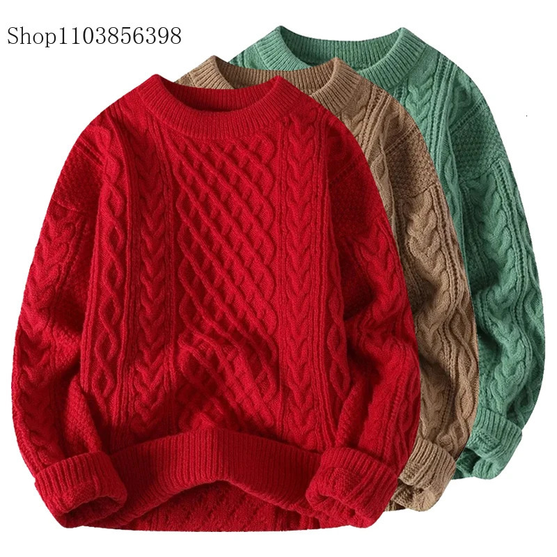 Christmas Sweaters Men Crewneck Sweater Men Pullover Jumpers Fashion Clothing Autumn Winter Tops Male Knitted Sweatshirts 260922