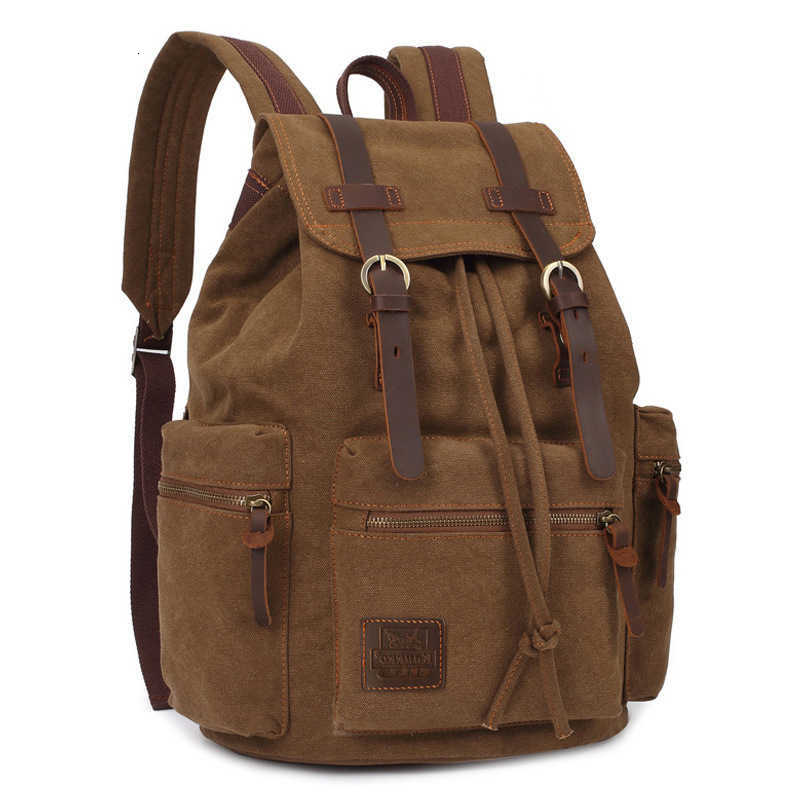 Canvas Vintage Backpack Backpacks Style Men And Women Bags Travel Students Casual For Hiking Travel Camping Backpack Mochila Masculina H260922