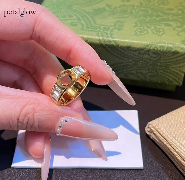GG Ring Men Women Classic Ring Vintage designer letter ring Vintage texture design ring Personalized 925 silver couple's ring Men and Women