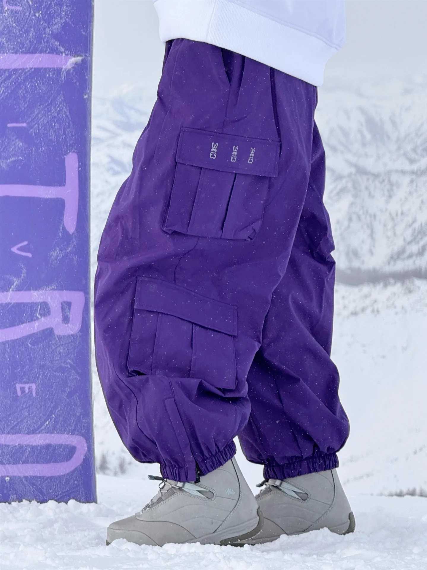 Oversize Winter Ski Pants 3L Snowboard Pant Thicken Thermal Waterproof Breathable Outdoor Sports Warm Women's Men's Ski Trousers R260921