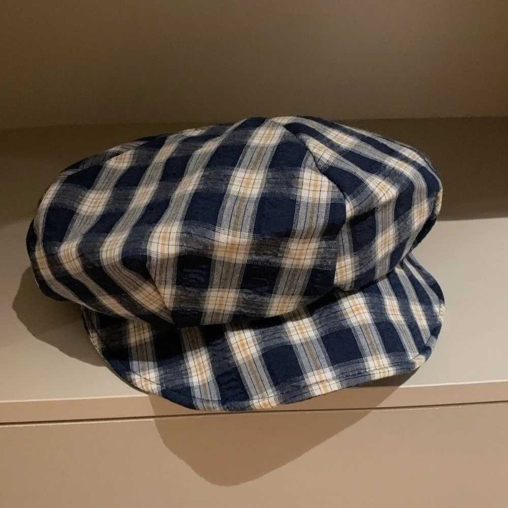 Hats Wide Bucket Brim Hats Fashion Soft Plaid Beret Hat Irregular Octagonal Thin Brim Painter Artist Cap Casual Retro Style Newsboy Peaked Hat Women