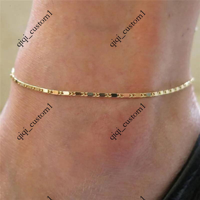 Anklets Fashion Gold Thin Chain Charm Anklet Leg Foot Jewelry Adjustable Bracelets For Women Accessories foot Ankle Bracelet
