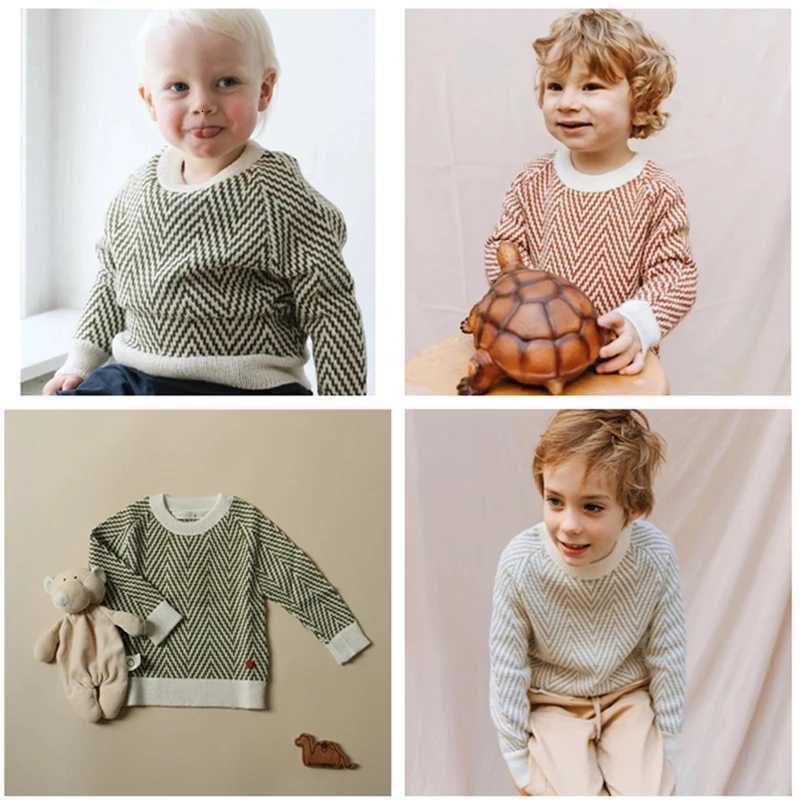 Kids Winter Sweater Esencia Pullover Brand Toddler Boys Cardigan Girl Warm Knit Sweaters Cotton Tops Tee Infant Baby Christams Outwear C260921