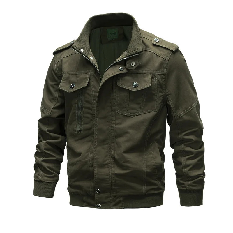 Men's Military Jacket Multi Pocket Windproof Outdoor Tactical Casual Utility Jackets for Men Hiking Camping Work 260921