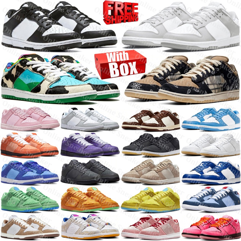 Free Shipping With Box Designer sneakers dunkz low sb Sports Running Shoes University Blue mens trainers for womens basket trainer sneaker chaussure
