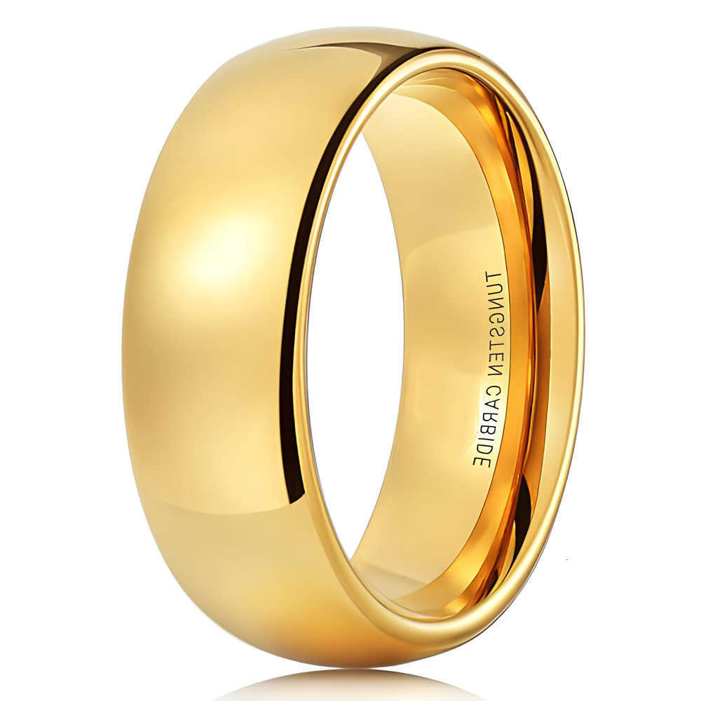 Rings Tungsten Band Carbide Wedding Rings for Women and Men Classic Comfort Fit Dome Bands Simple Gothic Style Engagement RingsT260922