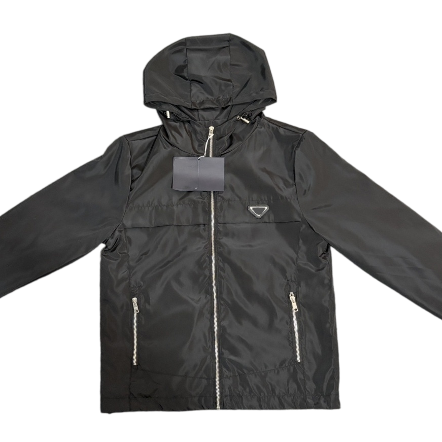 Classic Brand Men Hooded Jackets Spring/Autumn Windproof Zipper Coats Hood Cardigan Comfortable Casual Fashion Tops Clothes Designer Jacket Daily Ou