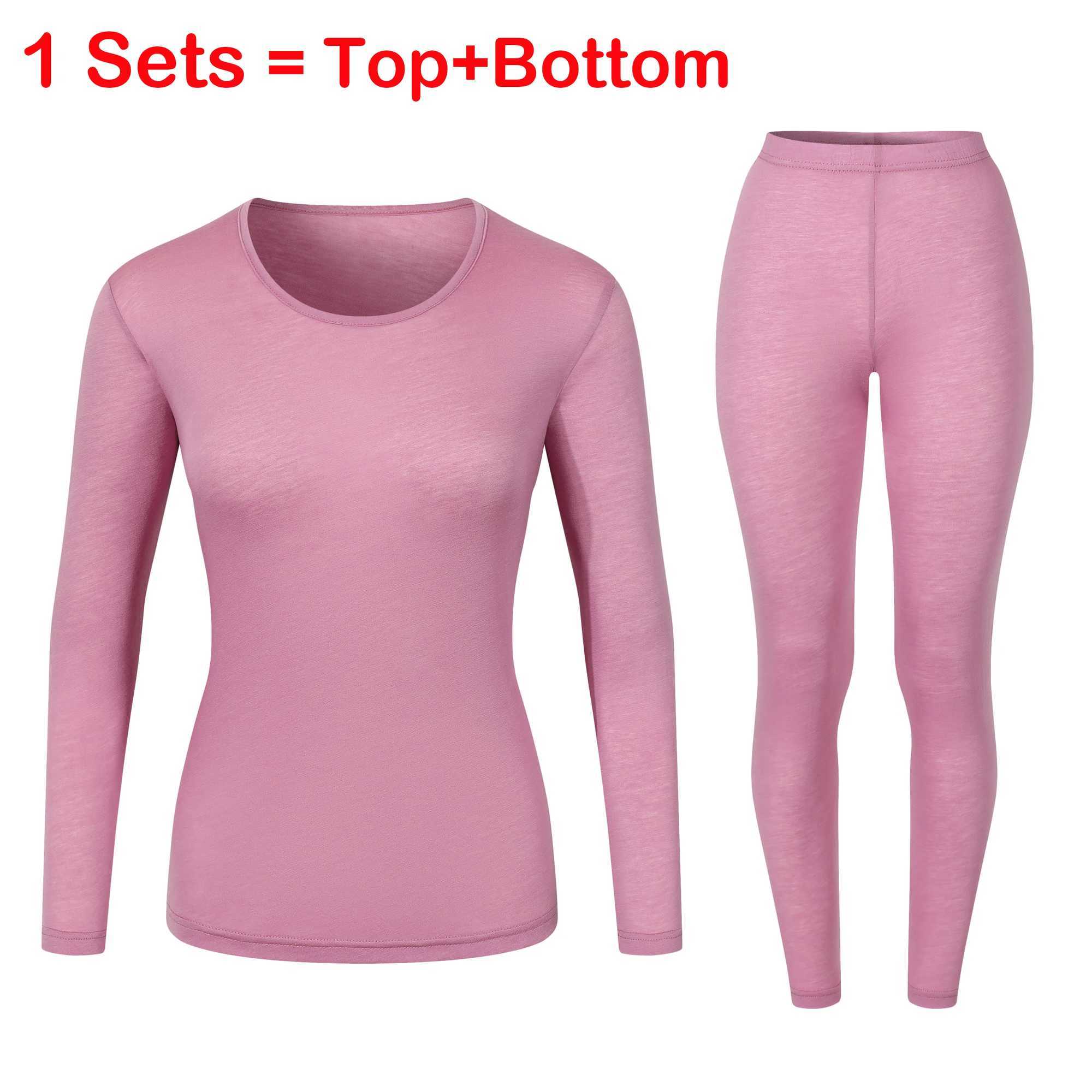 Women's 100% Merino Wool Base Layer Set 150G Lightweight Merino Wool Thermal Underwear for Men Top and Bottom Soft Breathable R260921