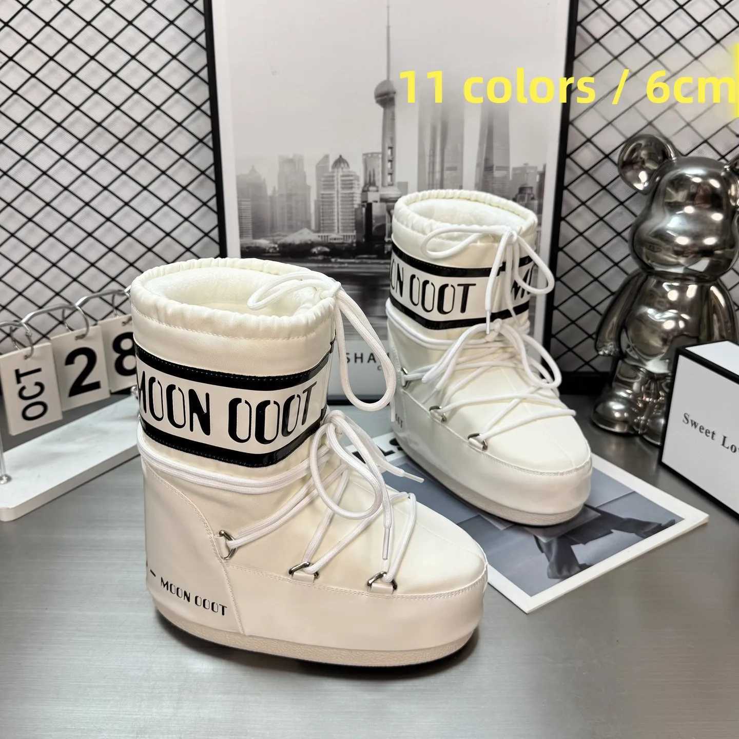 Winter Thick Bottomed Fleece Lined Snow Boots Women's Short Chunky s Warm Cotton Boots Fashionable Increased Height T260922
