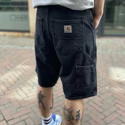 Summer wash plain denim shorts for men casual street style versatile basic shorts T260921