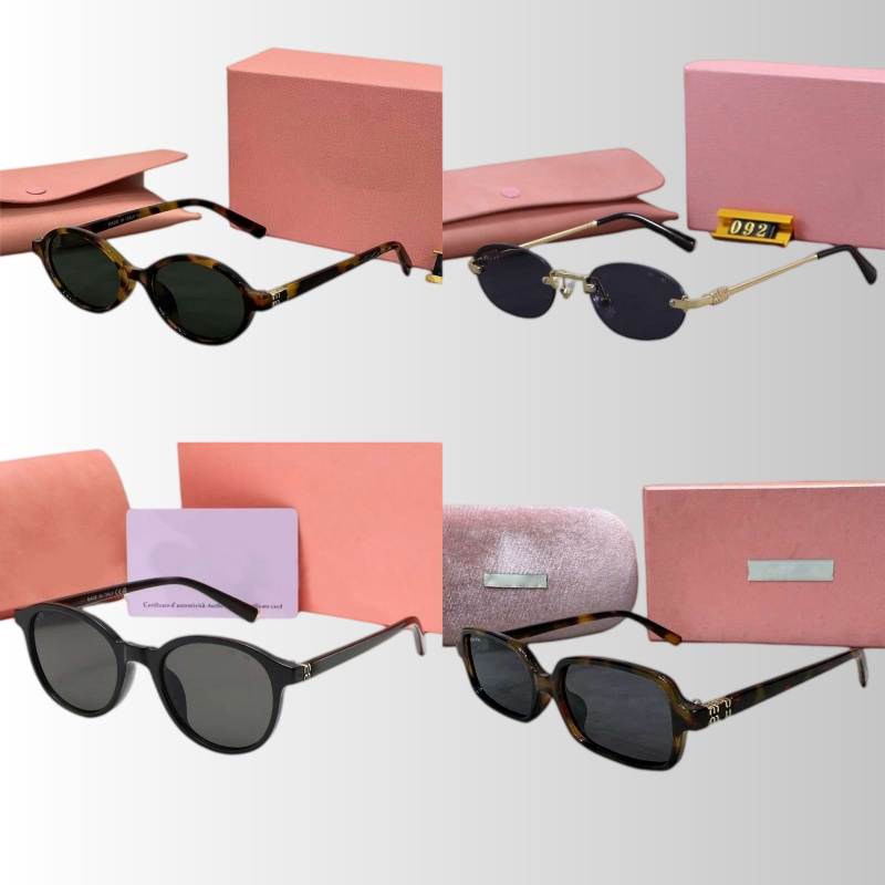 Designer sunglasses women reading glasses designers men sunglass mm high quality round frame eyewear classic trend gold metal letter temple uv400 lu
