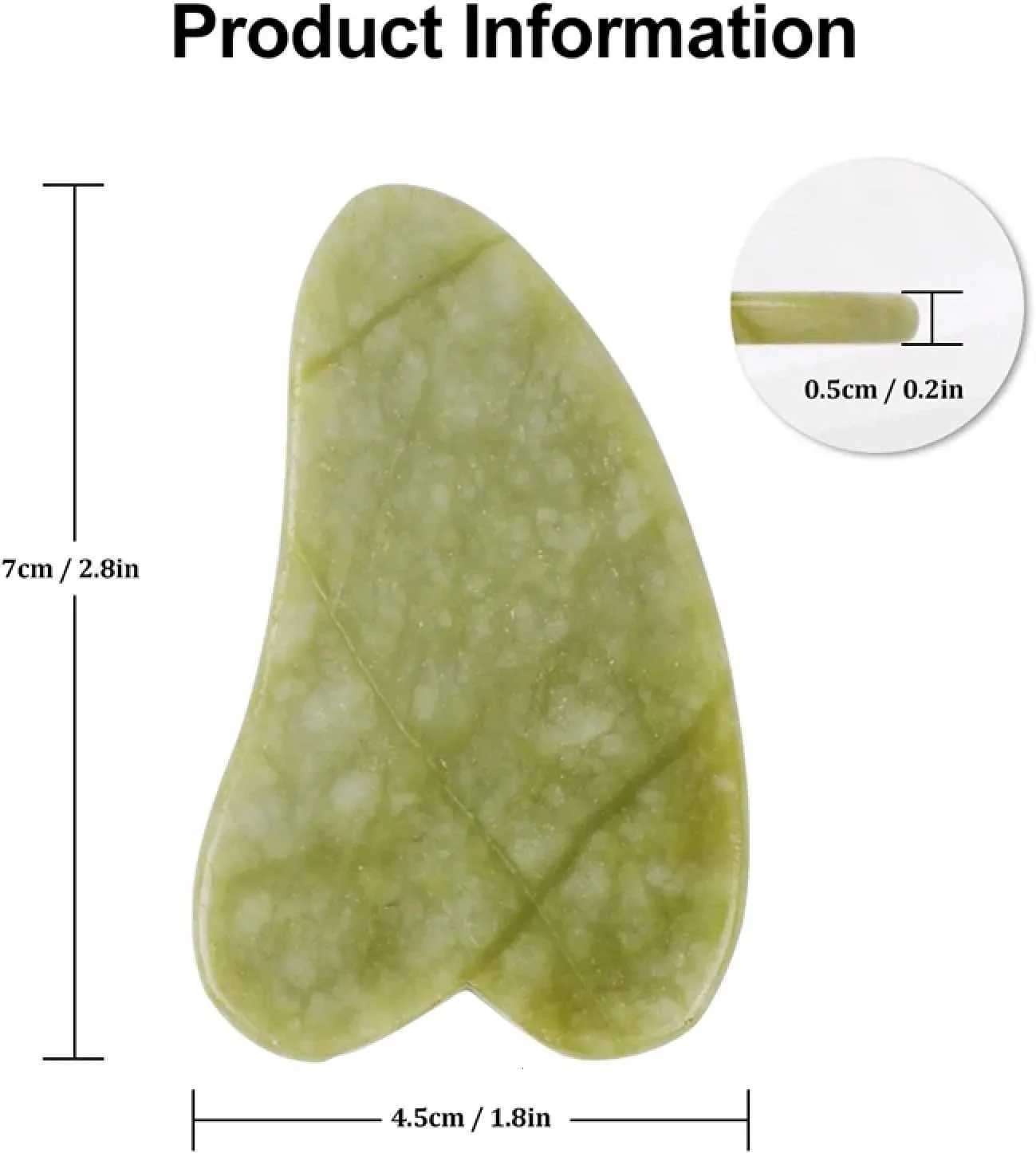 Natural Face Massager 1 Pcs Jade Scraper Board Massage Jade Guasha Stone For Face Neck Skin Lifting Wrinkle Remover Beauty Care Massage Tools N26092