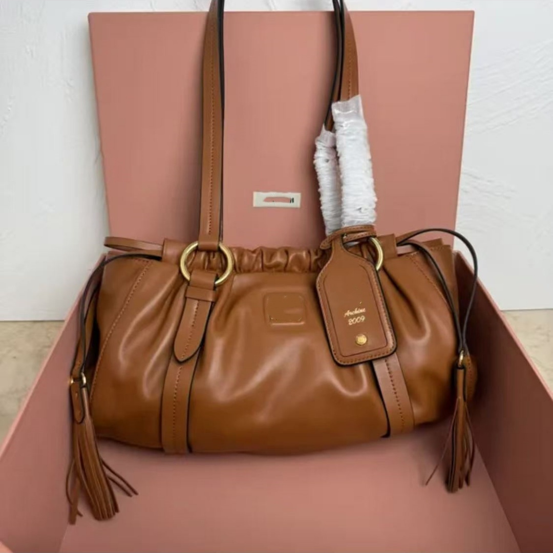Designer bags Joie nappa handbag high quality wander shoulder bag women leather handbag crossbody Pleated Vintage underarm Hobos bag Bowling handbag