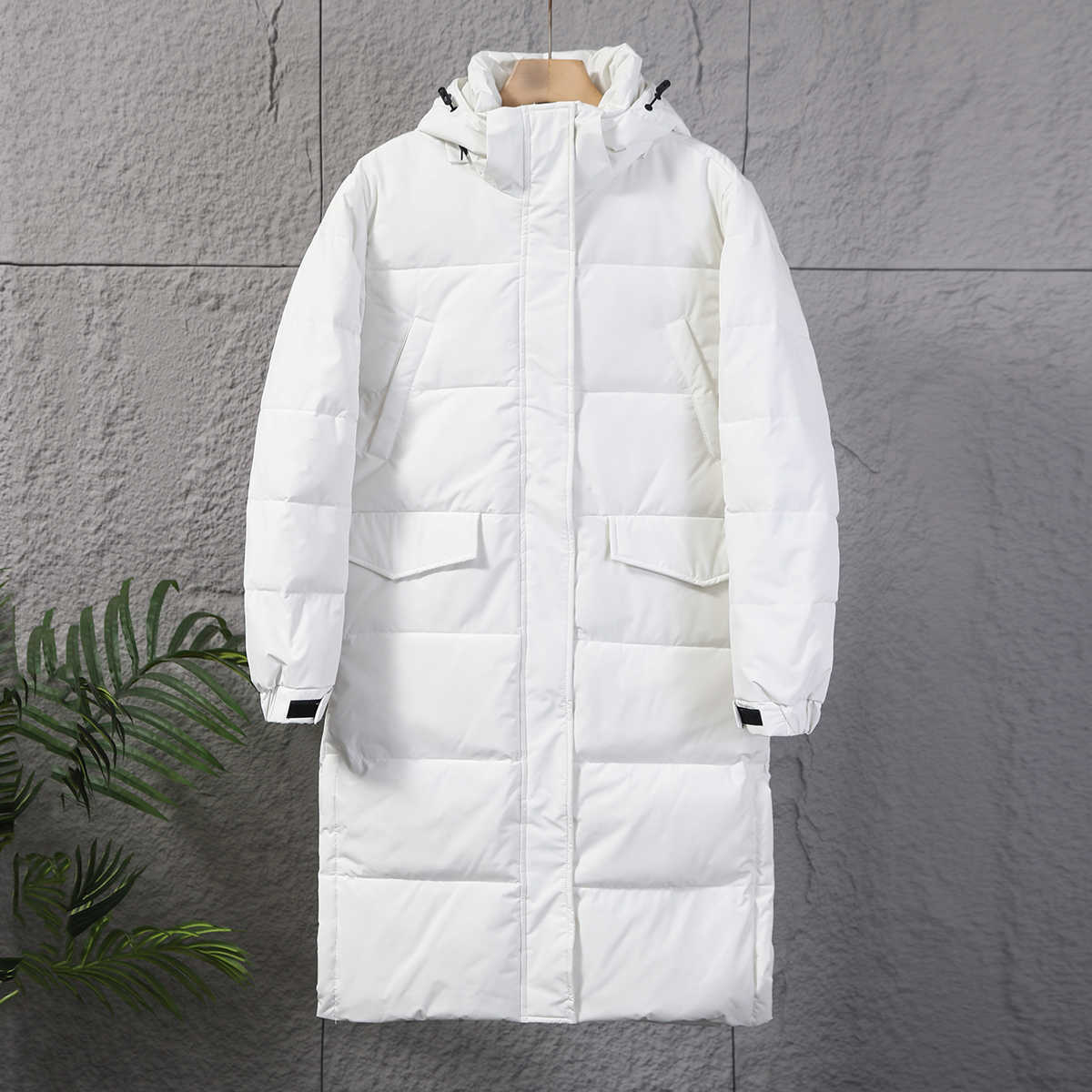 Quality Men's Down Parkas High Mid-Length Duck Down Jackets 2026 Winter Windproof Men's Casual Puffer Coat Outwear Loose Solid Padded Top