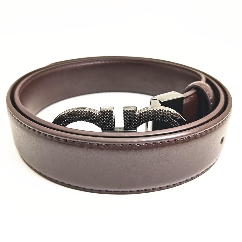 Belts for Men Designer Belt Women 3.5cm Width Solid Leather Belts Silver Buckle Brand Luxury Belt High Quality Woman and Man Waistband Belt Bb Simon