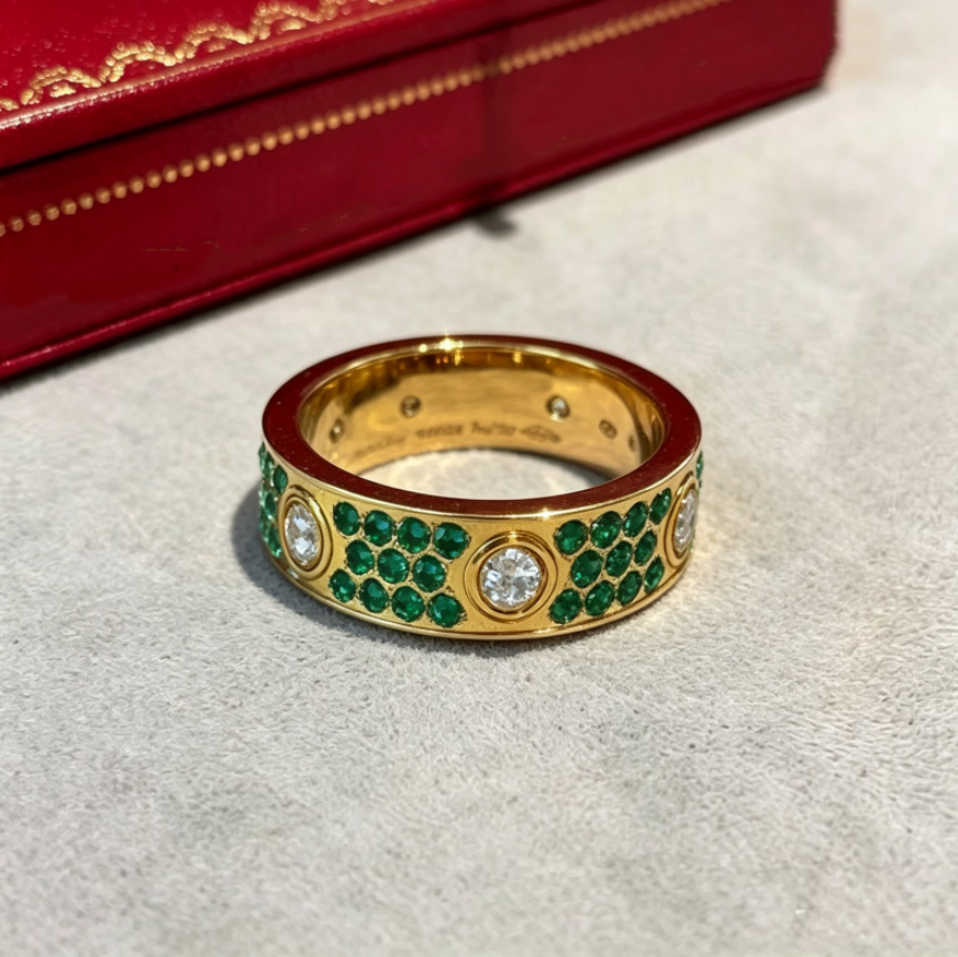 Luxurys Designer Ring for Women Classic Fashion and Exquisite Love Colorful diamonds Rings Band Simple Personality Style Romantic Jewelry holiday Gi
