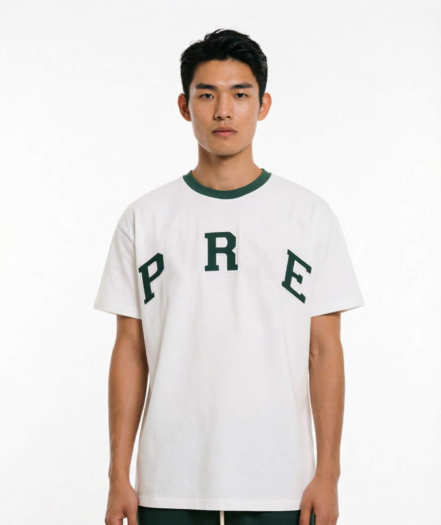PAR Niche Style Brodé Colorblocked Coton Femmes T-shirt à manches courtes Casual Top à manches courtes Femmes Chemises Élégantes à manches courte