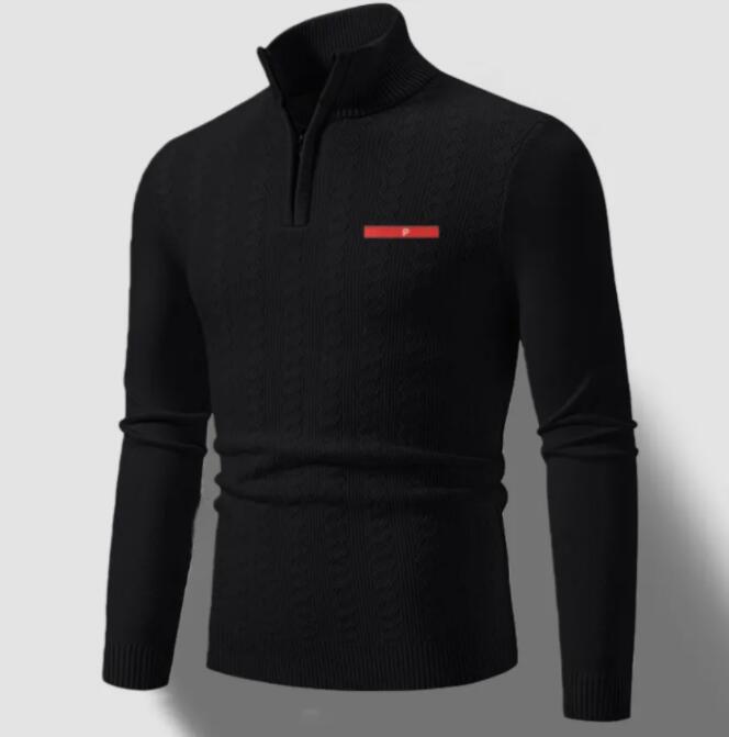 Men's Designer Sweaters New Winter Luxury Casual Long Sleeve Knitted Embroidered Red Triangle Brand Logo top Men Women Pullover Solid Color Swe