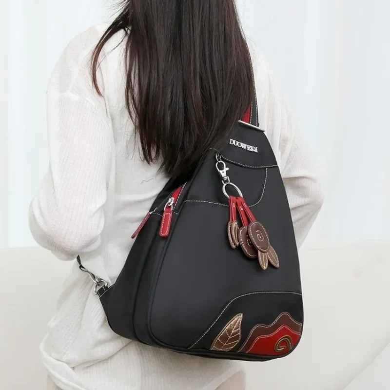 Solid Nylon ner Style Casual Backpacks for Women High Quality Simple Versatile Commute Trendy Sweet School Bags 260922